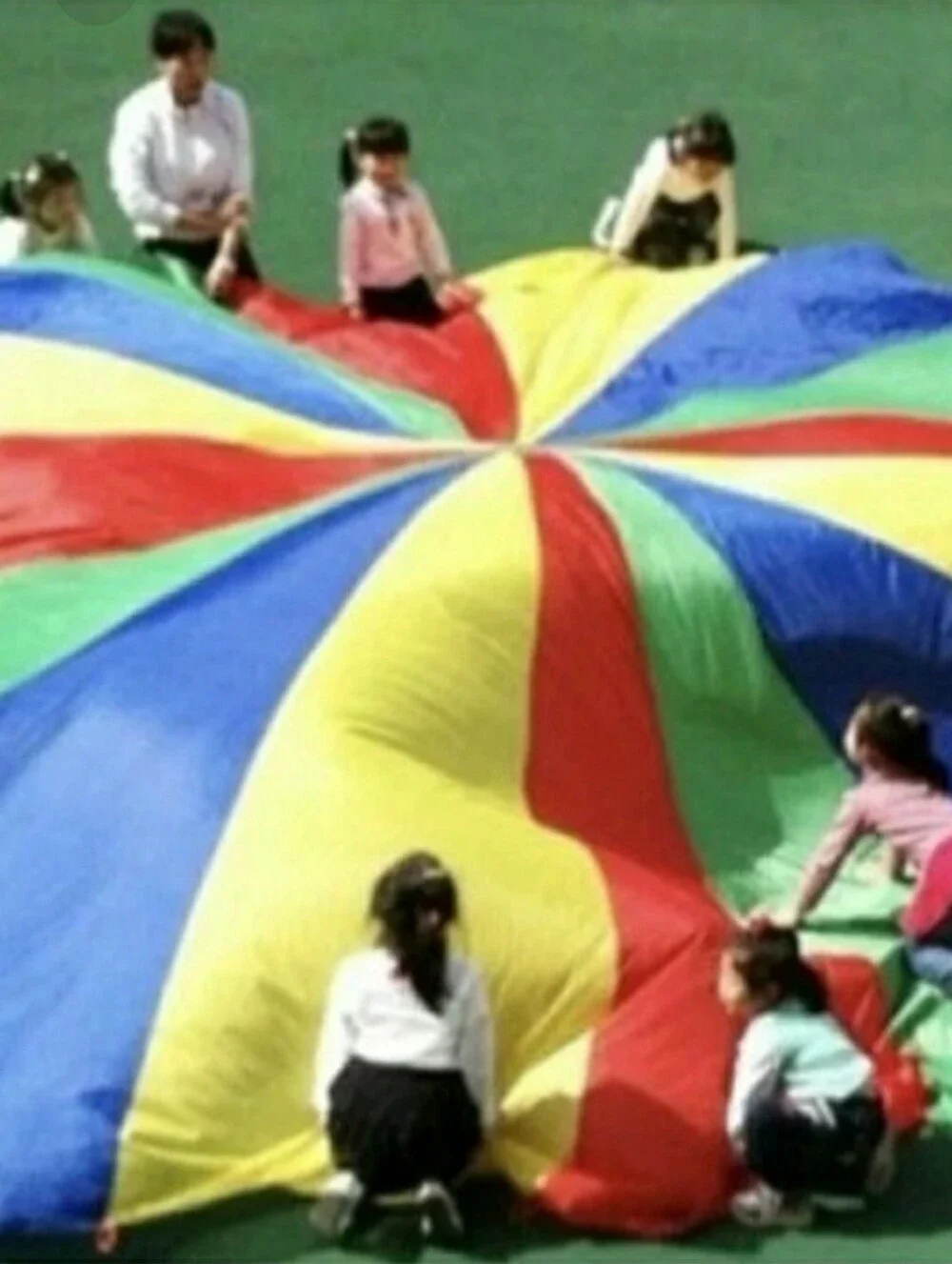Multicolor Play Parachute - 12ft Diameter